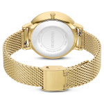 Clarica watch Swiss Made, Metal bracelet, Gold tone, Gold-tone finish